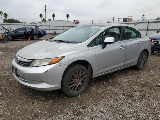 2HGFB2F52CH331201 - 2012 HONDA CIVIC LX SILVER photo 1