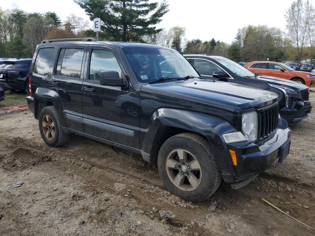 1J8GN28KX8W157246 - 2008 JEEP LIBERTY SPORT BLACK photo 4