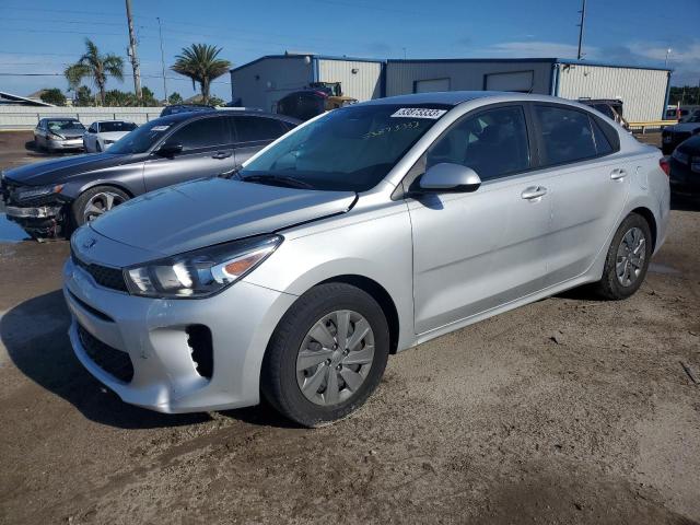 3KPA24AD5LE329747 - 2020 KIA RIO LX SILVER photo 1