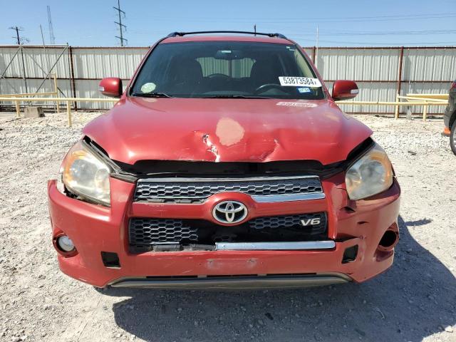 JTMDK4DV0AD017271 - 2010 TOYOTA RAV4 LIMITED RED photo 5