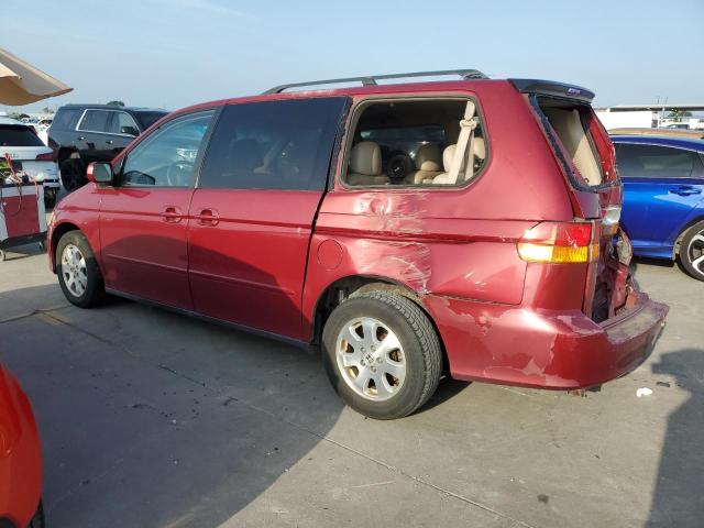 5FNRL180X4B031594 - 2004 HONDA ODYSSEY EXL BURGUNDY photo 2