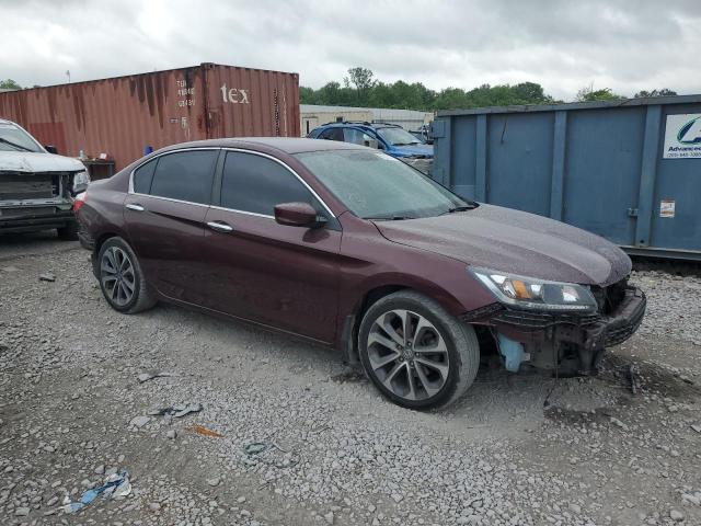 1HGCR2F55FA045389 - 2015 HONDA ACCORD SPORT BURGUNDY photo 4