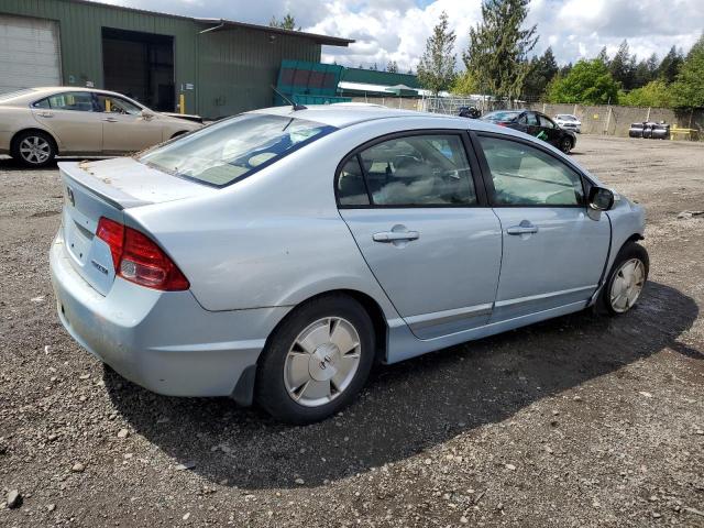 JHMFA36206S013134 - 2006 HONDA CIVIC HYBRID BLUE photo 3