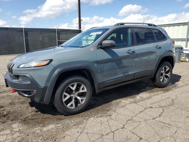 1C4PJMBB4EW203320 - 2014 JEEP CHEROKEE TRAILHAWK GRAY photo 1