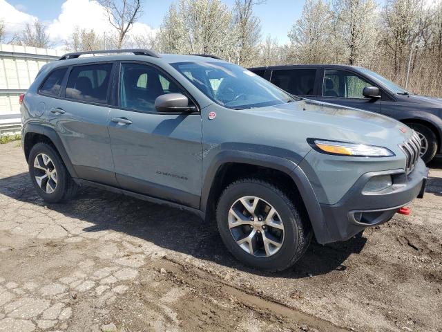1C4PJMBB4EW203320 - 2014 JEEP CHEROKEE TRAILHAWK GRAY photo 4