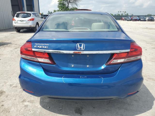 19XFB2F84DE054413 - 2013 HONDA CIVIC EX BLUE photo 6