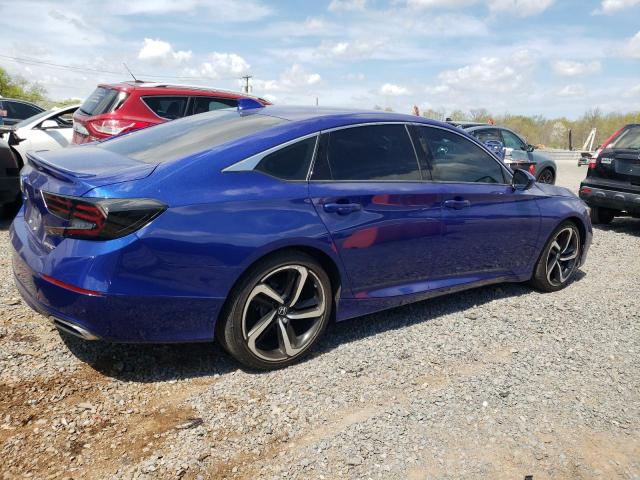 1HGCV1F30JA061870 - 2018 HONDA ACCORD SPORT ლურჯი ფოტო 3