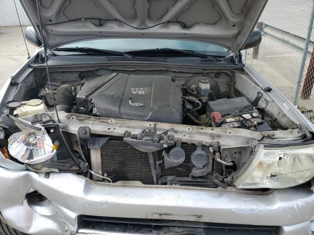 5TEJU62N56Z288627 - 2006 TOYOTA TACOMA DOUBLE CAB PRERUNNER SILVER photo 11