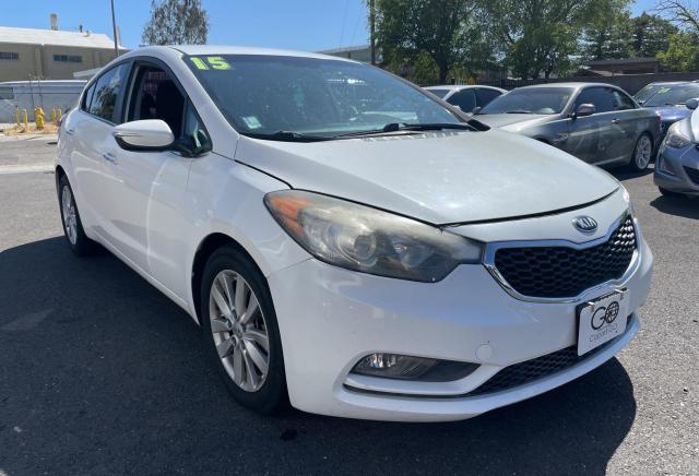 KNAFX4A88F5363947 - 2015 KIA FORTE EX WHITE photo 1