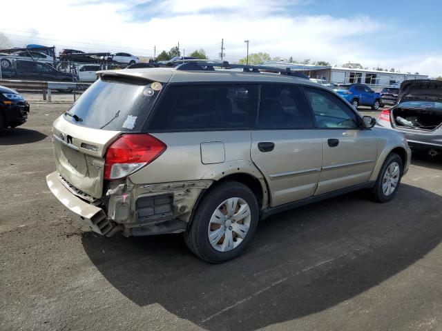 4S4BP60C887305469 - 2008 SUBARU OUTBACK GOLD photo 3