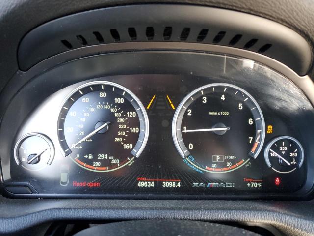 5UXXW7C52J0W64443 - 2018 BMW X4 XDRIVEM40I WHITE photo 9