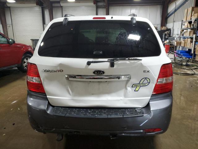 KNDJC736X85863133 - 2008 KIA SORENTO EX WHITE photo 6