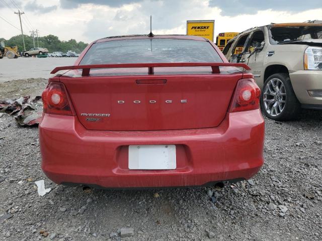 1B3BD1FG3BN585297 - 2011 DODGE AVENGER MAINSTREET RED photo 6