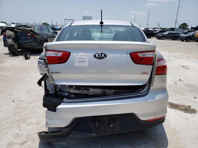 KNADM4A32H6034789 - 2017 KIA RIO LX SILVER photo 6