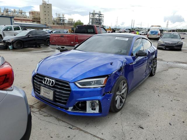 WAUFNCF58KA017803 - 2019 AUDI A5 PRESTIGE S-LINE BLUE photo 2