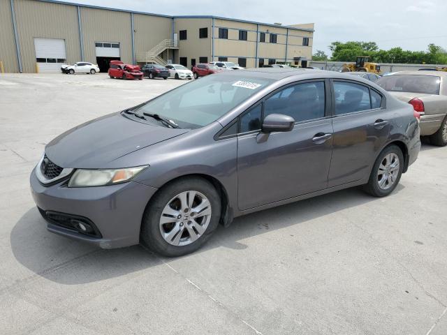 19XFB2F93EE079135 - 2014 HONDA CIVIC EXL GRAY photo 1
