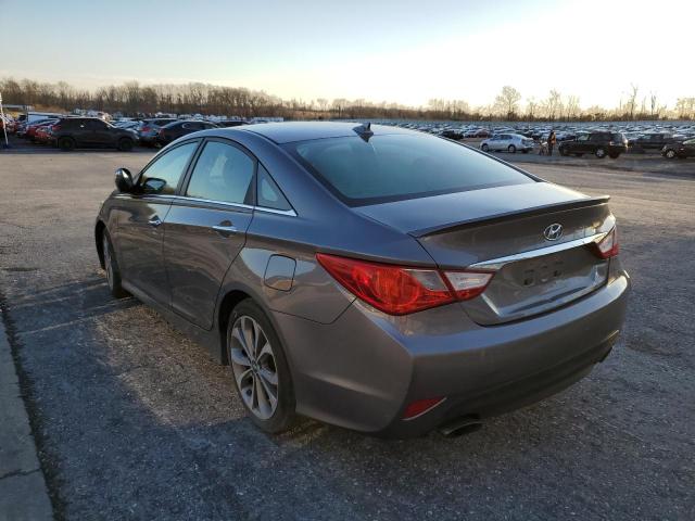 5NPEC4ACXEH857160 - 2014 HYUNDAI SONATA SE GRAY photo 3