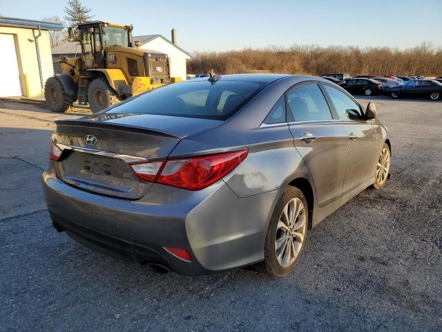 5NPEC4ACXEH857160 - 2014 HYUNDAI SONATA SE GRAY photo 4