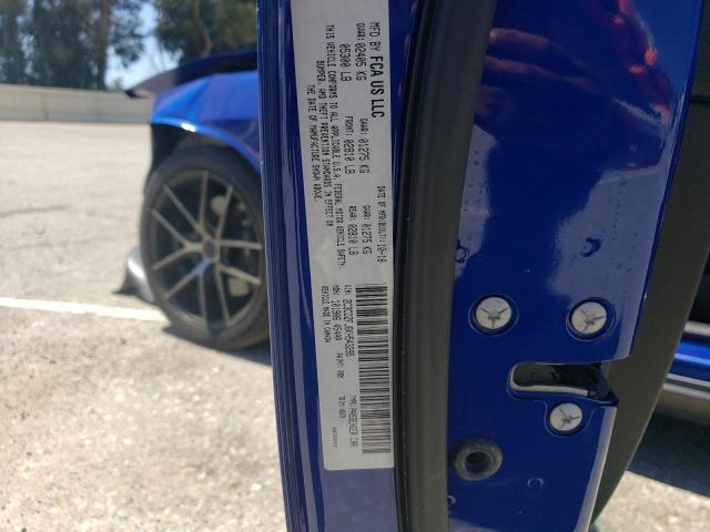 2C3CDZFJ6KH543295 - 2019 DODGE CHALLENGER R/T SCAT PACK BLUE photo 12