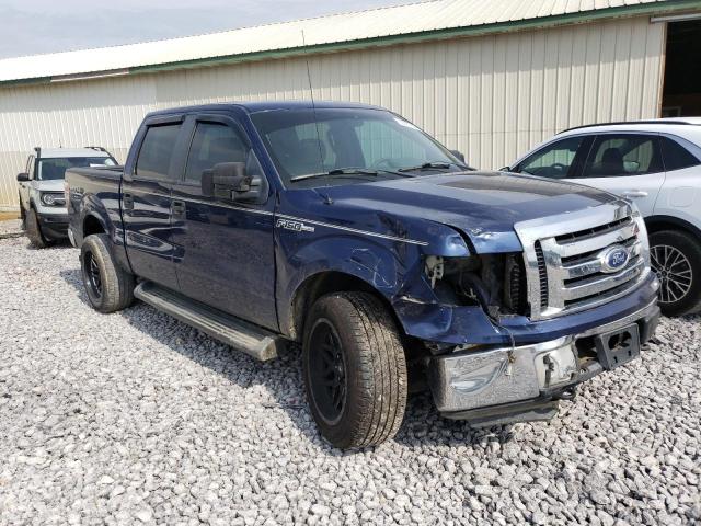 1FTEW1E80AFC53410 - 2010 FORD F150 SUPERCREW BLUE photo 4