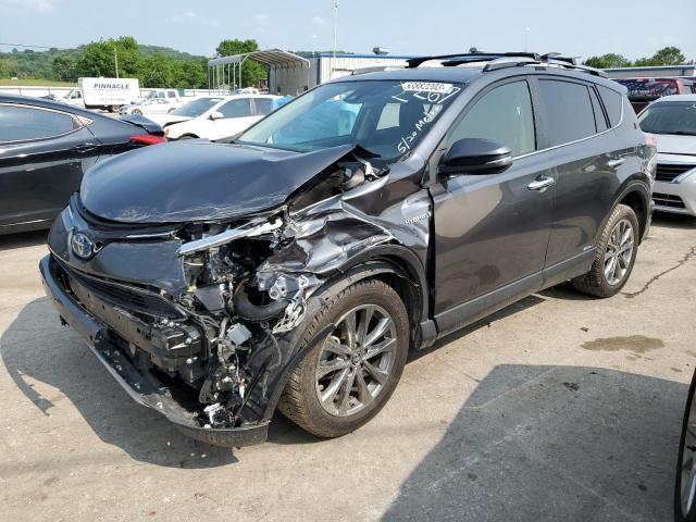 JTMDJREV1JD162267 - 2018 TOYOTA RAV4 HV LIMITED GRAY photo 1