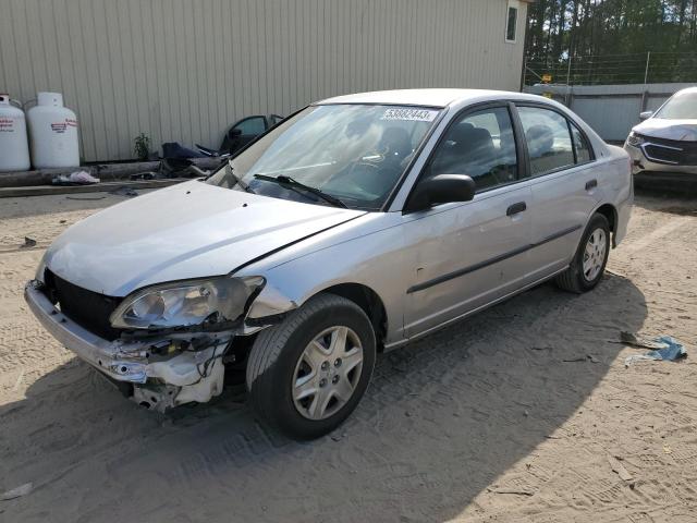 1HGES16334L004024 - 2004 HONDA CIVIC DX VP SILVER photo 1