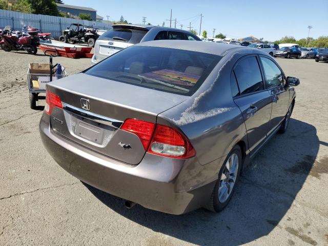 2HGFA1F92AH519326 - 2010 HONDA CIVIC EXL ნაცრისფერი ფოტო 3