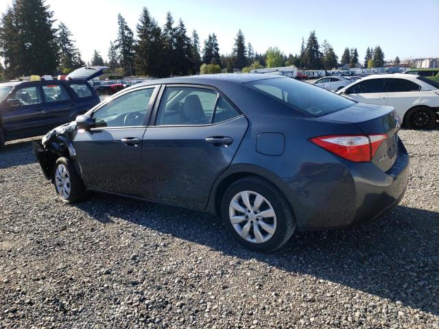 2T1BURHE5GC588706 - 2016 TOYOTA COROLLA L GRAY photo 2