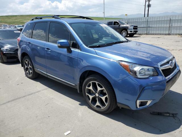 JF2SJGXC6GH509831 - 2016 SUBARU FORESTER 2.0XT TOURING BLUE photo 4