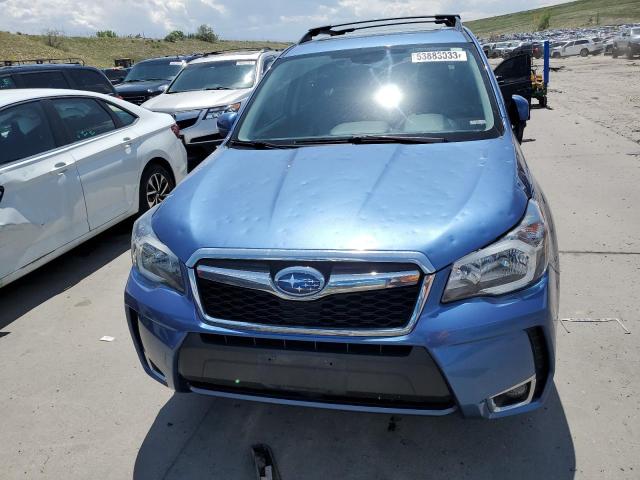 JF2SJGXC6GH509831 - 2016 SUBARU FORESTER 2.0XT TOURING BLUE photo 5