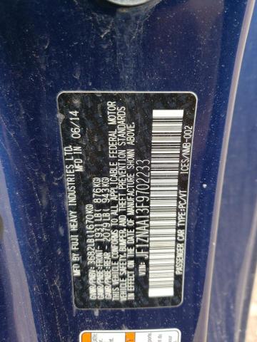 JF1ZNAA13F9702233 - 2015 TOYOTA SCION FR-S 蓝色 照片 12