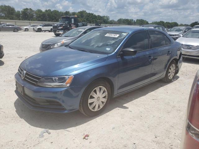 3VW2K7AJ3FM410183 - 2015 VOLKSWAGEN JETTA BASE أزرق صورة 1