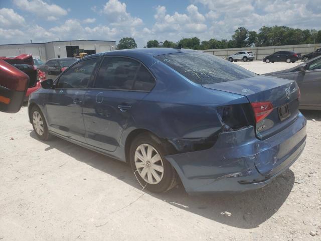 3VW2K7AJ3FM410183 - 2015 VOLKSWAGEN JETTA BASE أزرق صورة 2