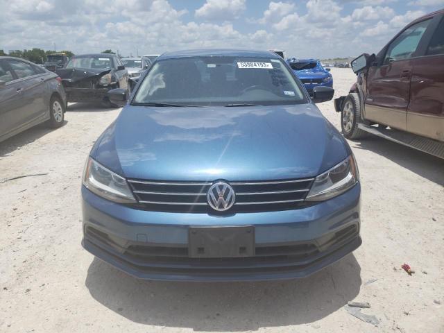 3VW2K7AJ3FM410183 - 2015 VOLKSWAGEN JETTA BASE أزرق صورة 5