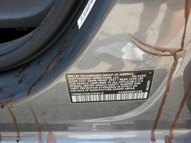 1VWMA7A39LC026418 - 2020 VOLKSWAGEN PASSAT R-LINE Boz foto 12