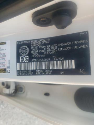 JTEBU5JR5J5501019 - 2018 TOYOTA 4RUNNER SR5/SR5 PREMIUM 白色 照片 14