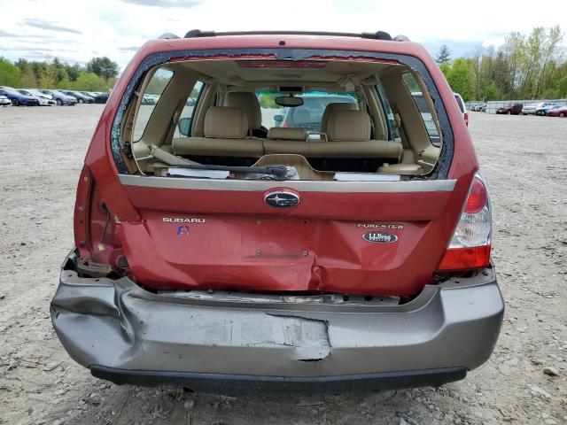 JF1SG67686H719255 - 2006 SUBARU FORESTER 2.5X LL BEAN RED photo 6