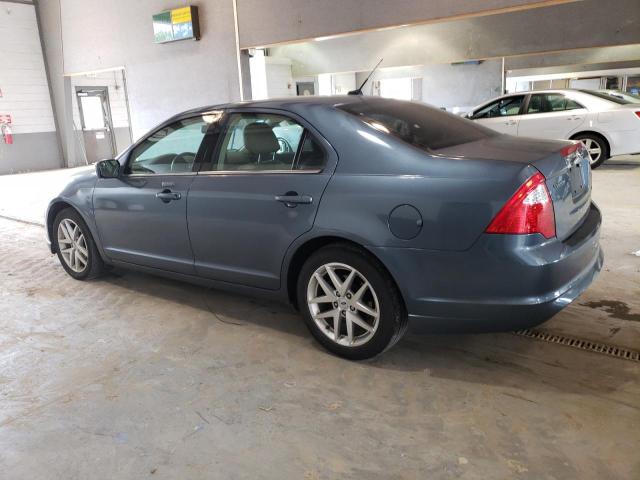 3FAHP0JA8CR222379 - 2012 FORD FUSION SEL BLUE photo 2