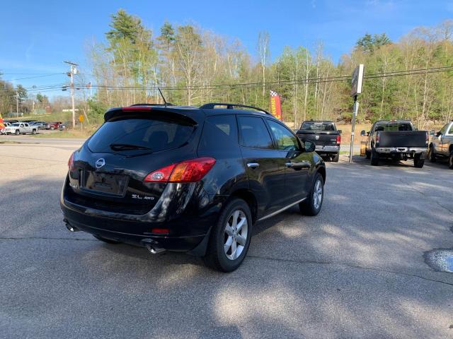 JN8AZ18W89W161218 - 2009 NISSAN MURANO S BLACK photo 3