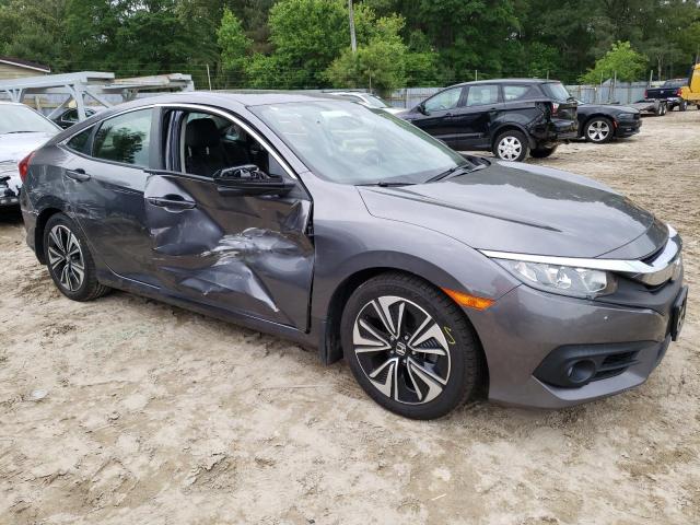 JHMFC1F79JX013333 - 2018 HONDA CIVIC EXL ნაცრისფერი ფოტო 4