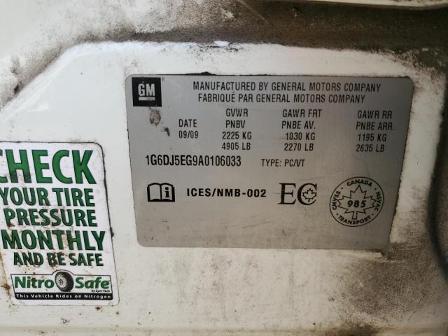 1G6DJ5EG9A0106033 - 2010 CADILLAC CTS PERFORMANCE COLLECTION კრემისფერი ფოტო 12