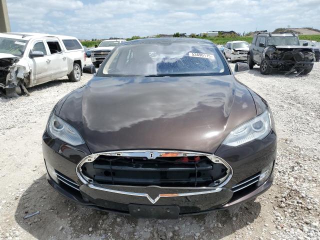 5YJSA1CPXDFP20613 - 2013 TESLA MODEL S BROWN photo 5