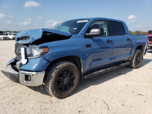 5TFEY5F18MX290433 - 2021 TOYOTA TUNDRA CREWMAX SR5 BLUE photo 1