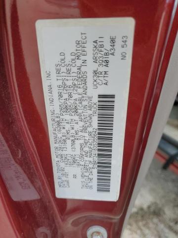 5TBRT34183S355642 - 2003 TOYOTA TUNDRA ACCESS CAB SR5 BURGUNDY photo 12