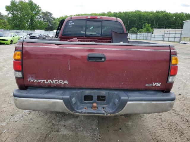 5TBRT34183S355642 - 2003 TOYOTA TUNDRA ACCESS CAB SR5 BURGUNDY photo 6