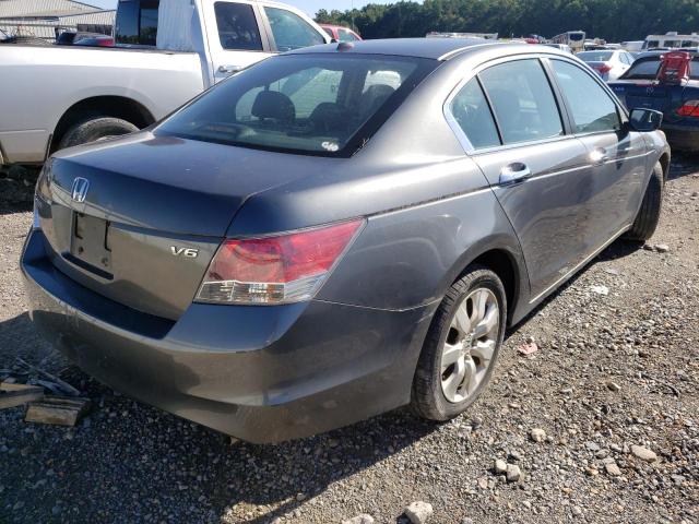 1HGCP36898A087380 - 2008 HONDA ACCORD GRAY photo 4