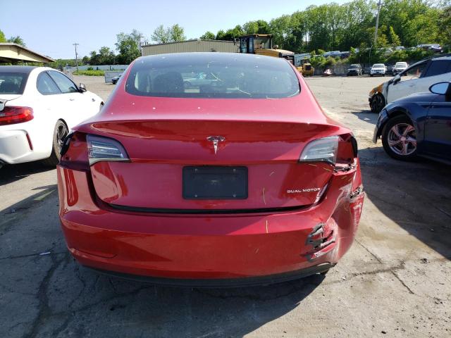 5YJ3E1EB9LF635951 - 2020 TESLA MODEL 3 RED photo 6