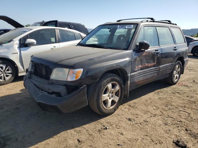 JF1SF65622H705321 - 2002 SUBARU FORESTER S BLACK photo 1