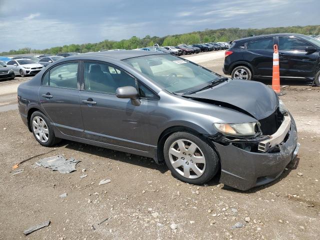 2HGFA16519H309115 - 2009 HONDA CIVIC LX GRAY photo 4
