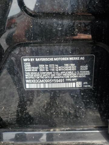 WBX83GM09R5Y59491 - 2024 BMW X2 M35I BLACK photo 12